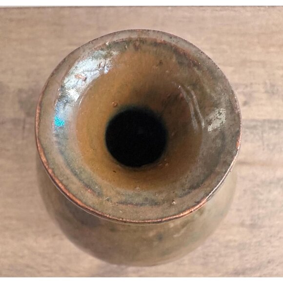 Vintage Studio Stoneware Artisan Craft Sake Bottle Vase Simple Rustic - Picture 4 of 6